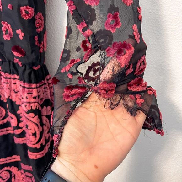 Ramy Brook Clarice Velvet Mini Dress Size XS NWT DAMAGED - Picture 6 of 13